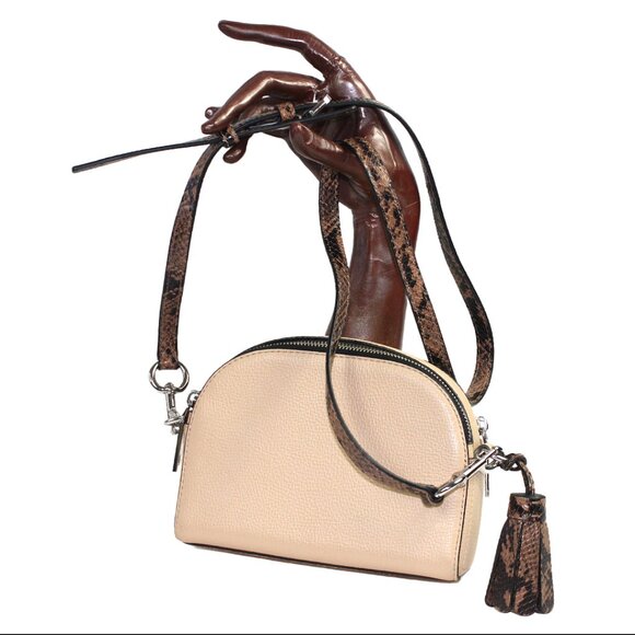 Marc Jacobs Shutter Camera Bag Inspired Camel Leather Structured Cross Body Bag - Picture 8 of 16